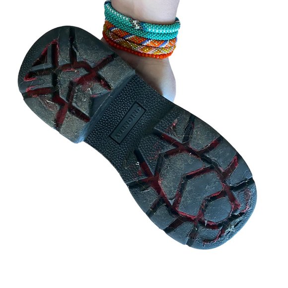 Vintage 90s Chunky Mary Jane Shoes Grunge Goth Lolita 8 - Picture 3 of 5